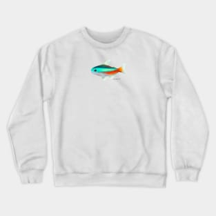 Neon Tetra Fish Crewneck Sweatshirt